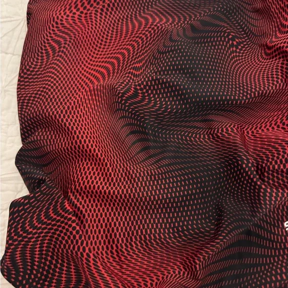 NWOT Speedo Swim One-Piece Swimsuit Red Black Size 8/34 - Picture 3 of 9